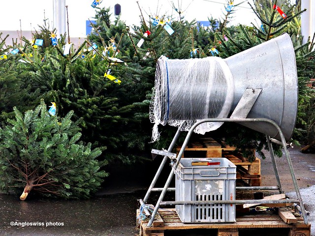 Christmas tree wrapping machine