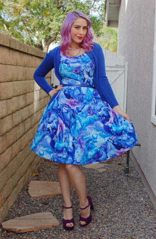 Modcloth Retrolicious Hooved on a Feeling dress 001