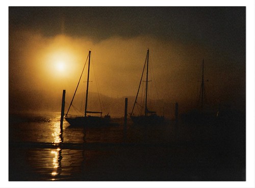 uk sunset england 35mm boat dusk hampshire gb filmcamera yachts lymington circa1993 flickrandroidapp:filter=none
