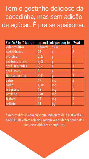 Tabela Nutricional - Cocadinha