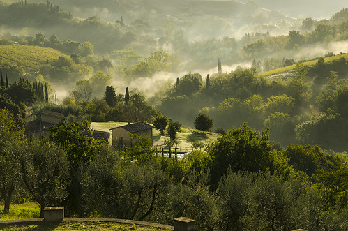 morning italy tourism sunrise landscapes rudy tuscany sangimignano chiarello italiantowns tuscanvillas rudychiarello