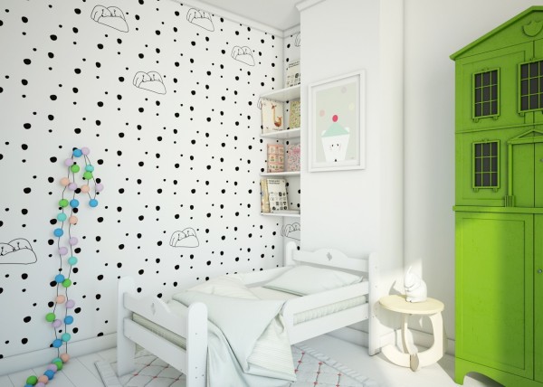 Phòng ngủ dễ thương cho trẻ của Nhà thiết kế Fajno