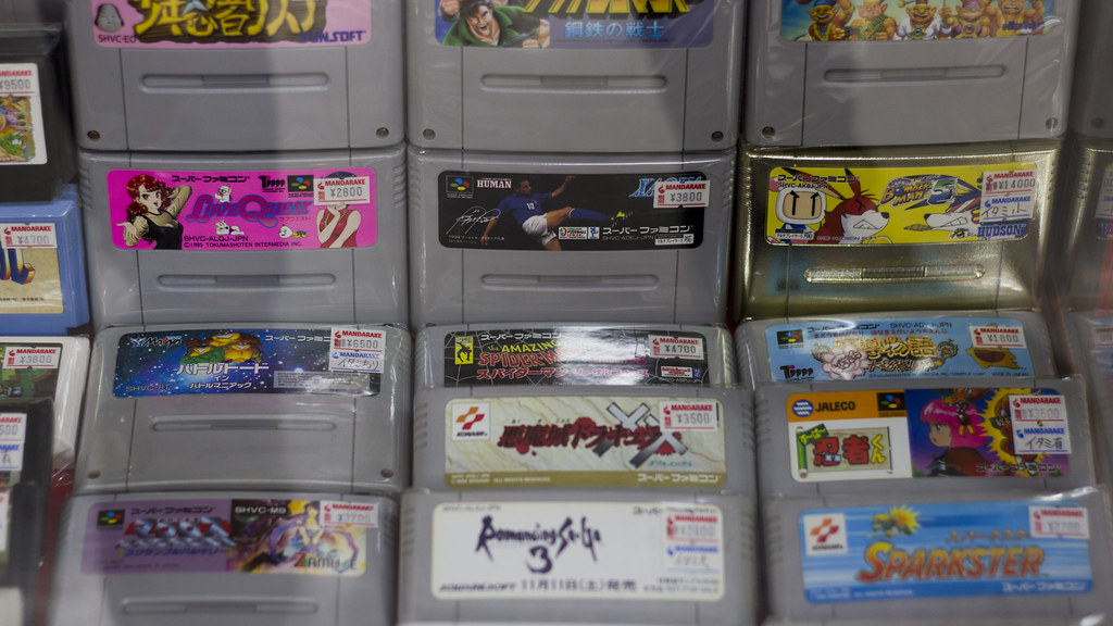 Used Super Famicon games