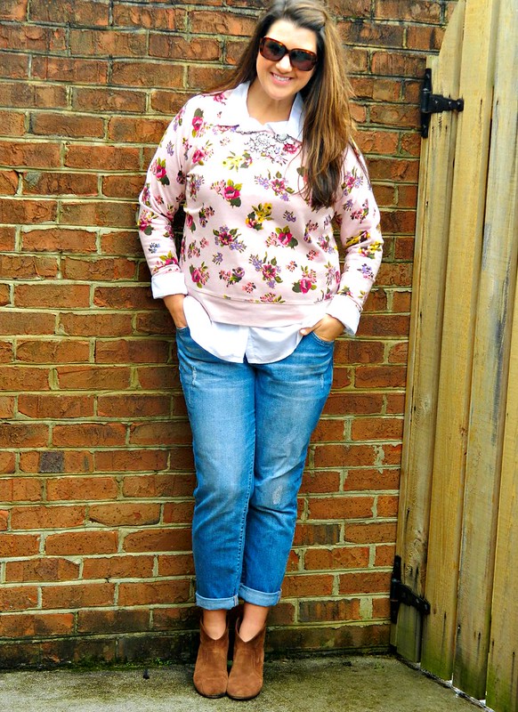 A Fashion Fixation: Floral Sweatshirt For The Win