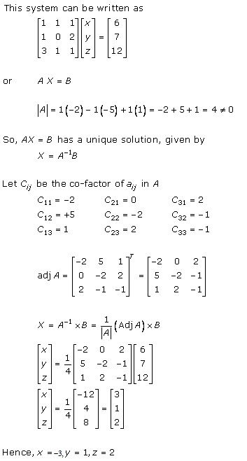 RD Sharma Class 12 Solutions Chapter 8 Solution of Simultaneous Linear Equations Ex 8.1 Q2-xii