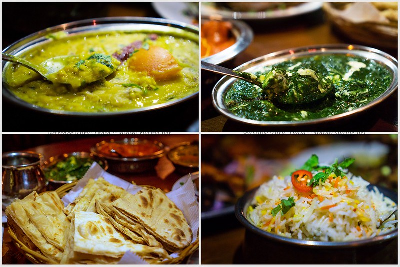Passage Thru India, Kuala Lumpur - vege, curry, naan, briyani