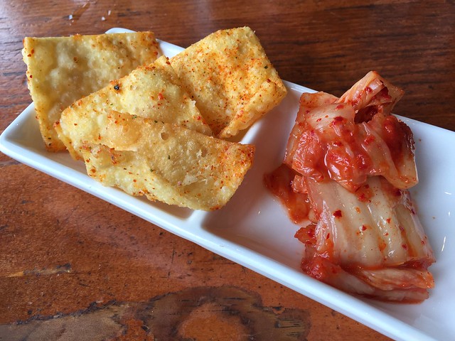 Kimchi and rice chips - Slurp Noodle Bar