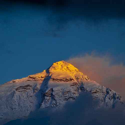 china sunset sun reflections golden evening peak tibet mount summit everest sagarmatha rongbuk chomolungma