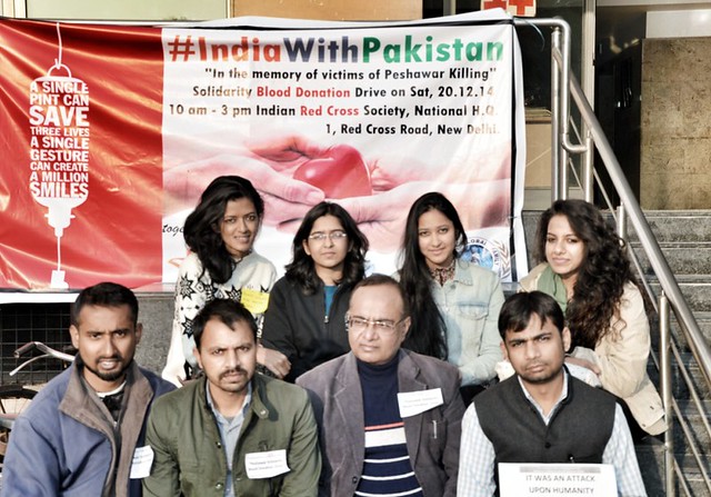 Indo-Pak peace groups organise ‘Peshawar solidarity blood donation’ in Delhi