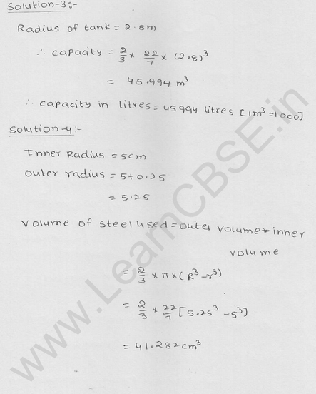 RD Sharma Class 9 solutions Chapter 21 Surface Area and volume of A Sphere Ex 21.1 11