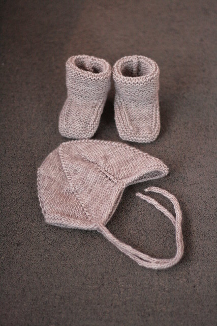 Hat and Stay on Baby booties