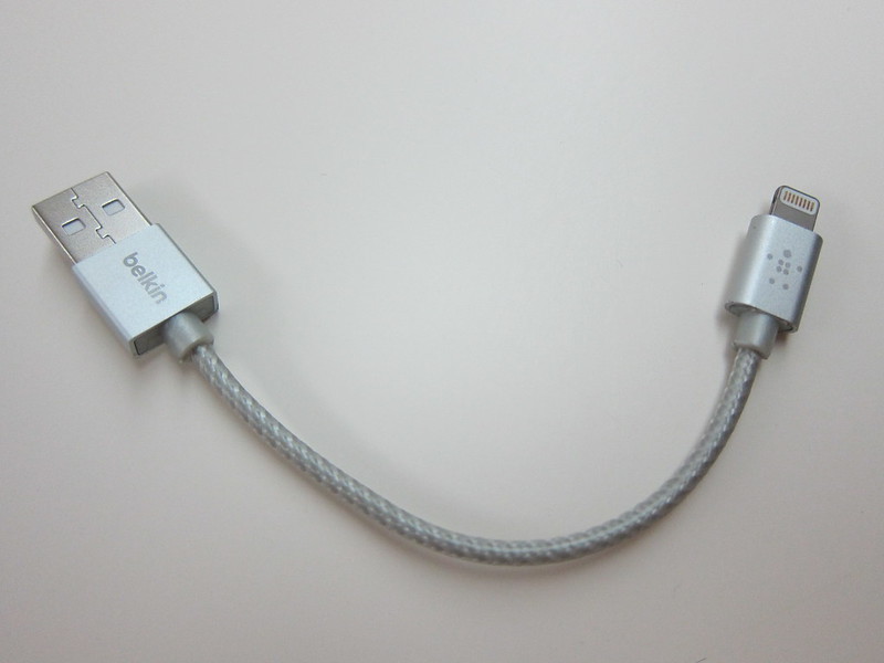 Belkin MIXIT Metallic Lightning to USB ChargeSync Cable (6 Inch) - Silver