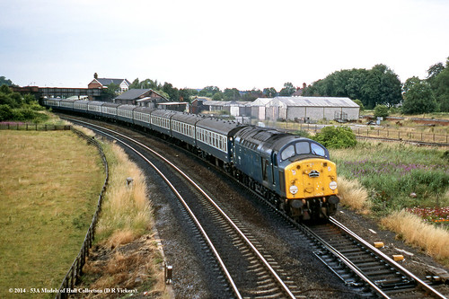 train diesel yorkshire railway passenger britishrail class40 churchfentonnorth
