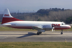 DHL Convair 580F OO-DHD GRO 21/02/1995