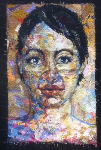 Shattered Face Quilt~ Quilt by Kathryn Harmer Fox