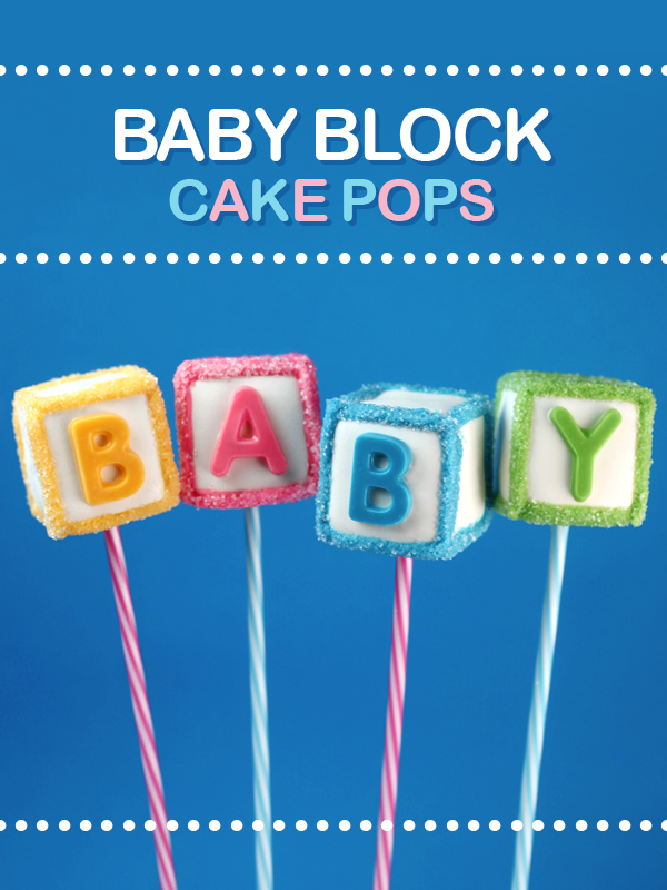 Baby Block Cake Pops