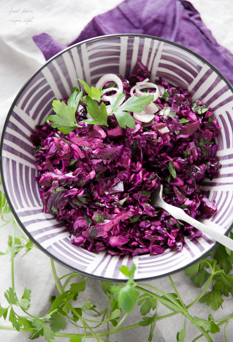 Cleansing red cabbage salad
