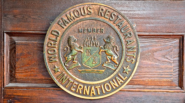 world famous restaurant badge from pirates house savannah 