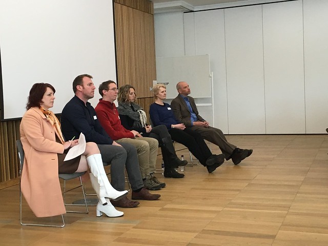 The panel listening to questions from the floor at eLearning@ed 2016