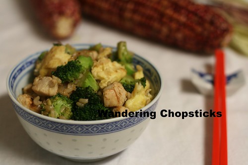Healthier Brown Fried Rice with Broccoli and Chicken 1