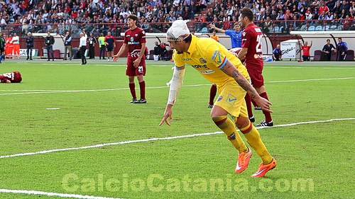 Seba Leto firma in un colpo solo il gol del pari e la prima doppietta col Catania.