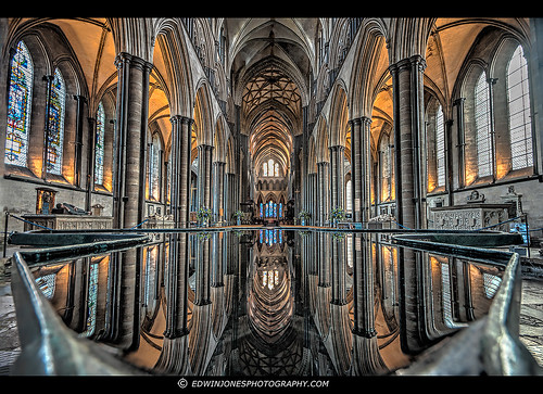 pictures old uk england color colour reflection building church window water beautiful architecture reflections wonderful photography photo still ancient christ cross cathedral photos interior stonework sony religion sunday columns scenic picture wideangle arches stainedglass pic medieval symmetry altar holy font inside column flowing marble dslr wiltshire hdr highdynamicrange salisburycathedral topaz placeofworship photomatix tonemapped tonemapping sonya700