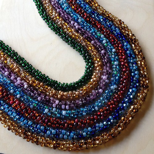 Beaded Kumihimo Necklaces & Earrings