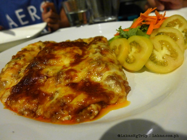 Lasagna. Does not really look good in the picture but this was one of my favorites. Mezzanine Restobar in El Nido, Palawan, Philippines