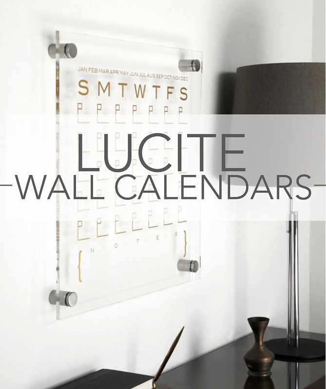 Lucite Wall Calendar 1