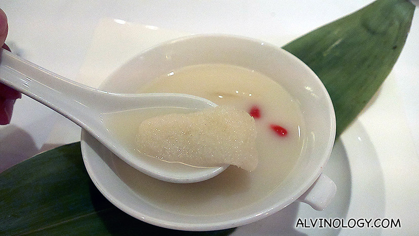 Double-boiled Shark’s Cartilage Soup with Fish Maw 