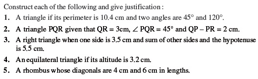 Class 9 Important Questions for Maths - Constructions
