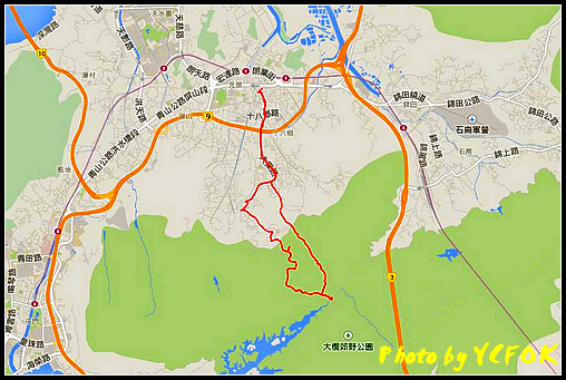 大欖涌水塘楓香林GPS 29-12-2014