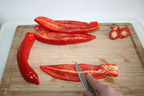 17 - Spitzpaprika entkernen / Decore pointed pepper