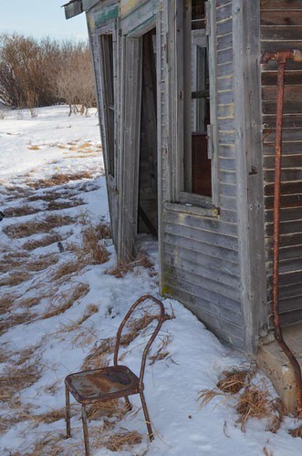 old winter building ghosttown saskatchewan elavator bents