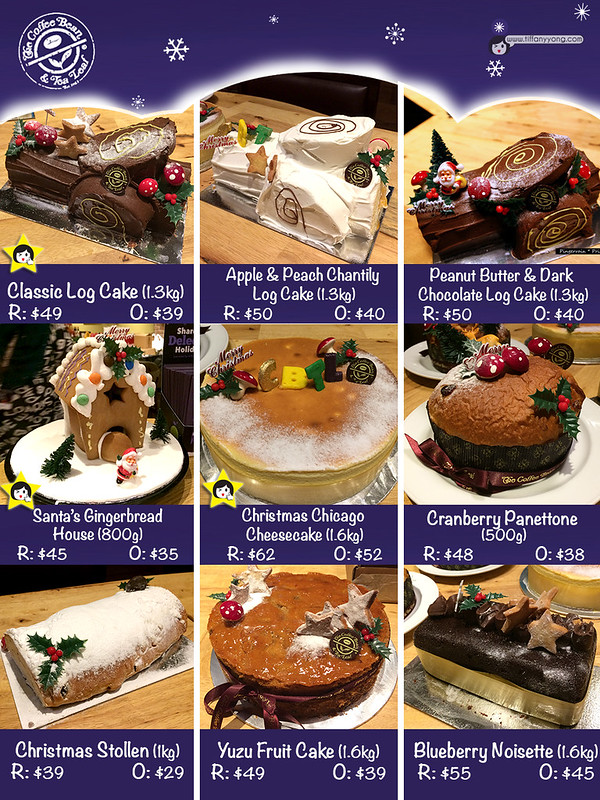 Christmas Dining CBTL Cakes List