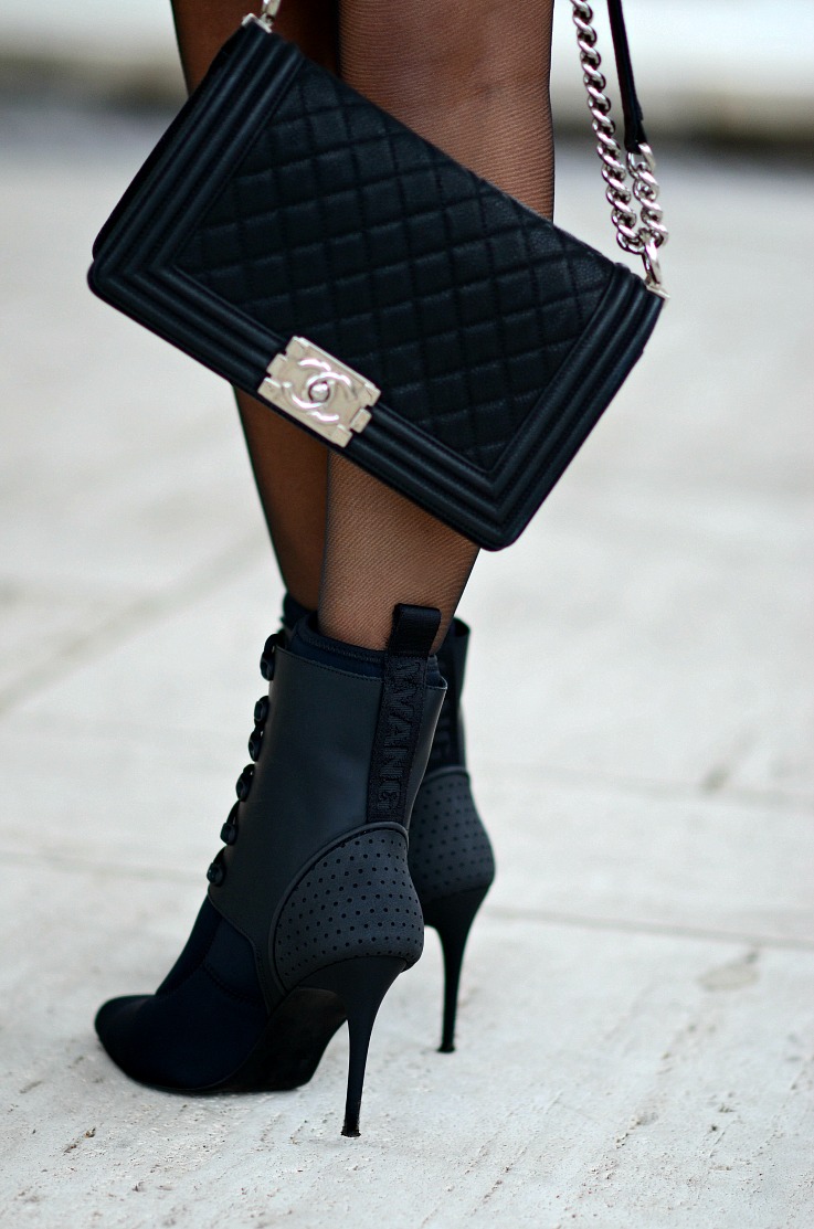 DSC_6456  Alexxander Wang for H&M boots, Chanel Boy bag