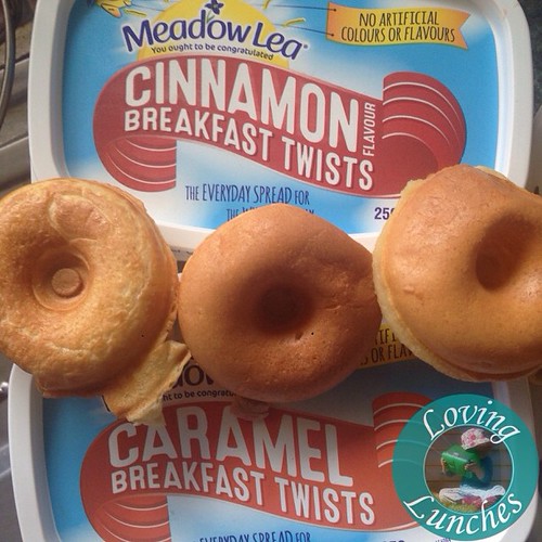 Loving #brunch today… #meadowlea #breakfasttwists cinnamon or caramel butter on @kambrookau donut maker pancakes 😍 Decisions, decisions!!