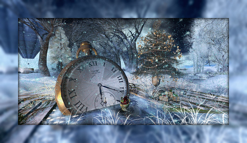 Winter Imagination Clock