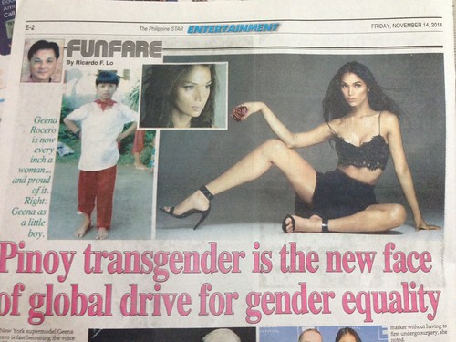 transgender, newspaper photo