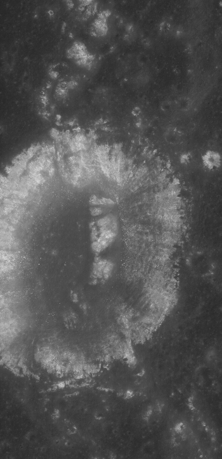 Lunar Pioneer: Littered wrinkle ridge in west Mare Nubium