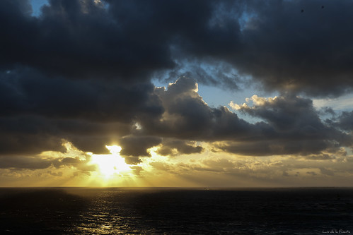 sunset luz canon mar cielo nubes anochecer