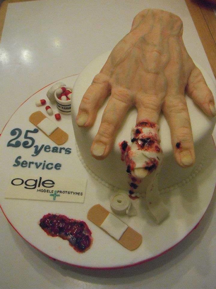 Creepy Hand Cake by Rachel Dawes Wilding