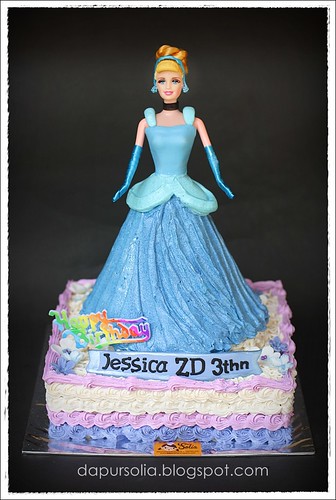 Cinderella Doll Cake for Jessica 3 y.o.