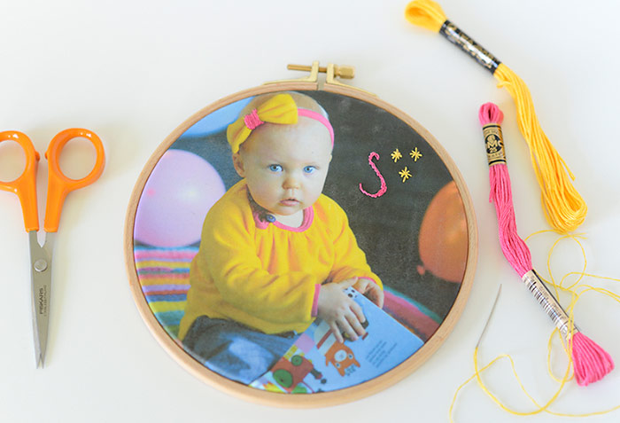 DIY Embroidered Photo