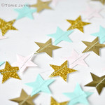 Paper star garland