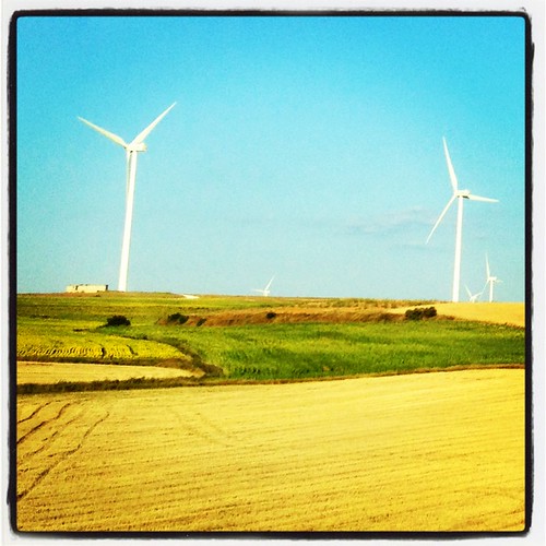 countryside spain windmills molinos