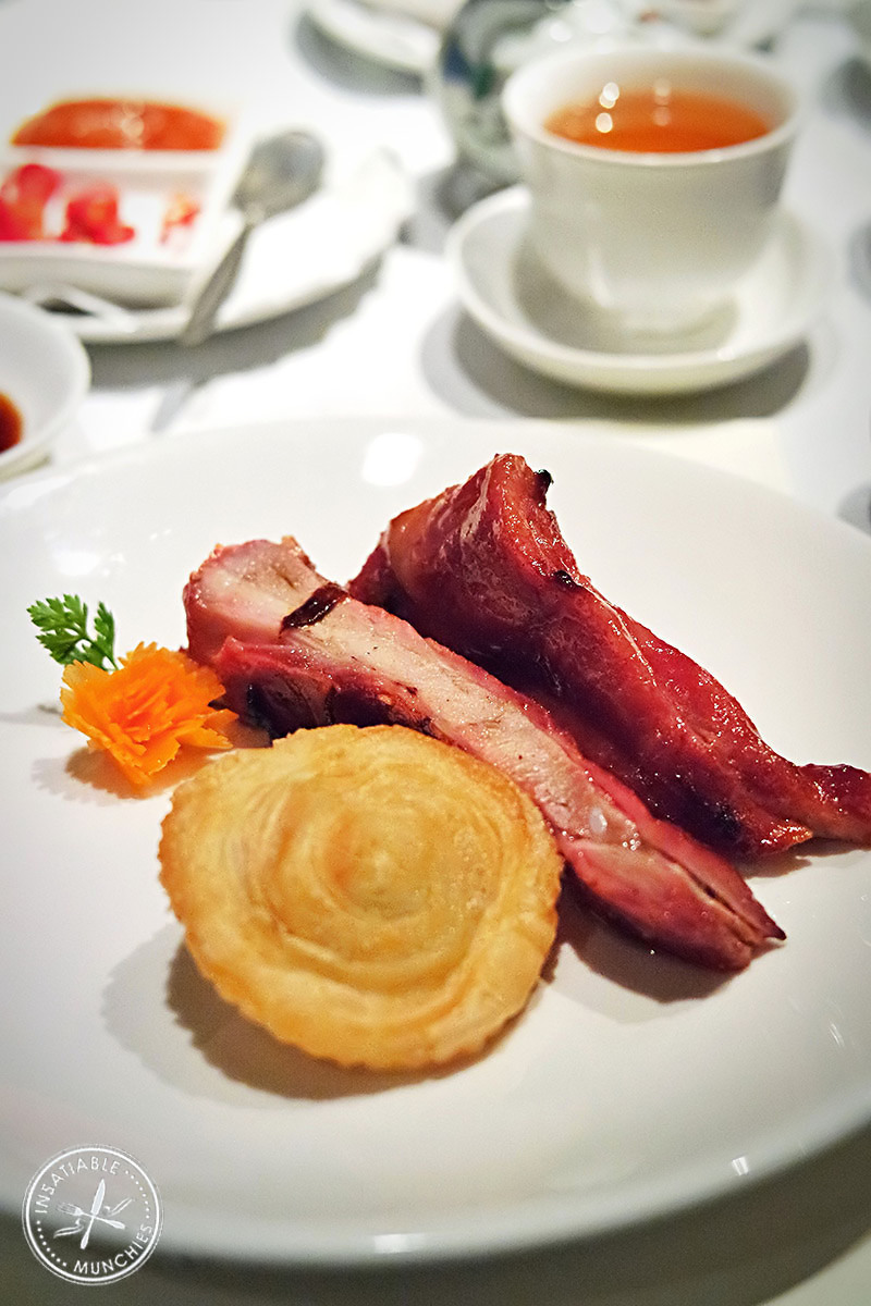 Pork Ribs with osmanthus seeds, and spring onion pancake