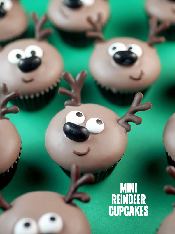 Mini Reindeer Cupcakes