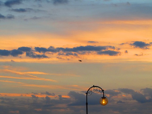 sunset clouds helicopter cobbshill lamppost rochesterny
