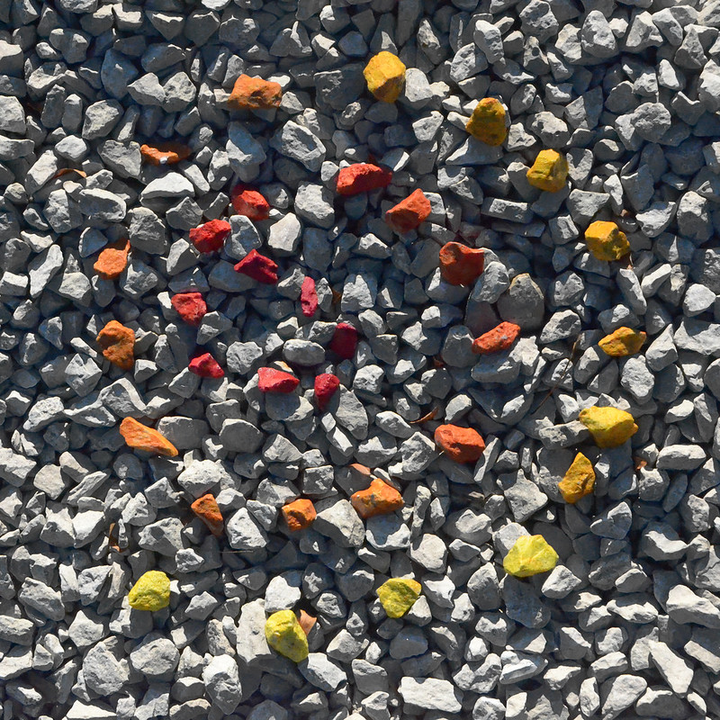 Found Art Colorful Spiral Stones, Grant Park, Chicago, Nov 21, 2014 2-1 5x5 bp